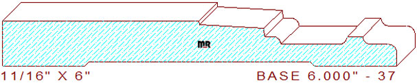 Baseboard 6" - 37 Baseboard 6" - 37