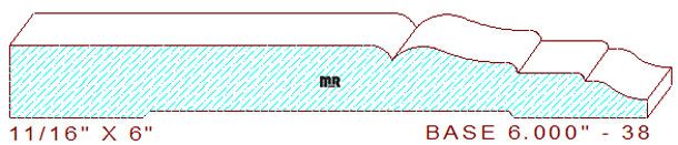Baseboard 6" - 38 Baseboard 6" - 38