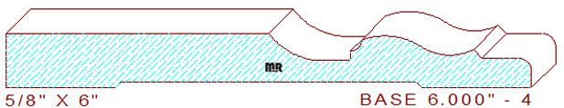Baseboard 6" - 4 Baseboard 6" - 4