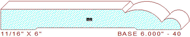Baseboard 6" - 40 Baseboard 6" - 40