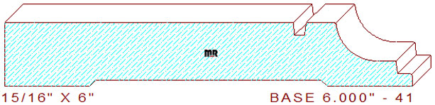 Baseboard 6" - 41 Baseboard 6" - 41