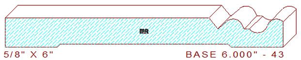 Baseboard 6" - 43 Baseboard 6" - 43