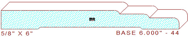 Baseboard 6" - 44 Baseboard 6" - 44