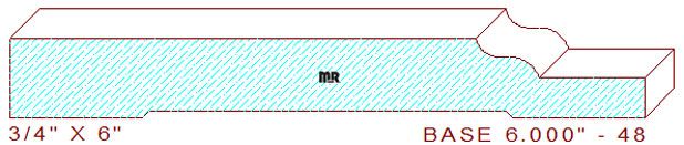 Baseboard 6" - 48 Baseboard 6" - 48