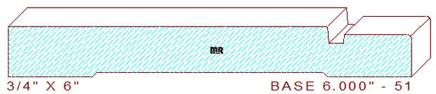 Baseboard 6" - 51 Baseboard 6" - 51