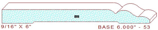 Baseboard 6" - 53 Baseboard 6" - 53