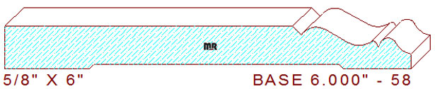 Baseboard 6" - 58