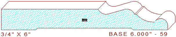 Baseboard 6" - 59 Baseboard 6" - 59