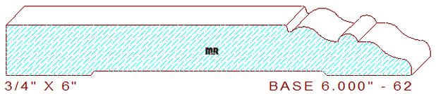 Baseboard 6" - 62 Baseboard 6" - 62