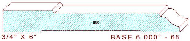 Baseboard 6" - 65 Baseboard 6" - 65
