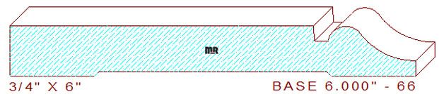 Baseboard 6" - 66 Baseboard 6" - 66