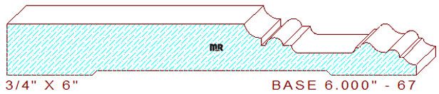 Baseboard 6" - 67 Baseboard 6" - 67