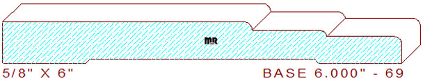 Baseboard 6" - 69 Baseboard 6" - 69