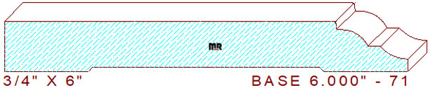 Baseboard 6" - 71 Baseboard 6" - 71