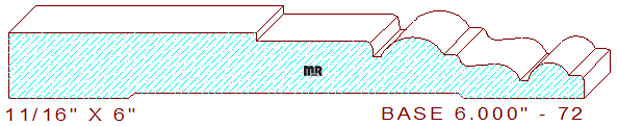 Baseboard 6" - 72 Baseboard 6" - 72