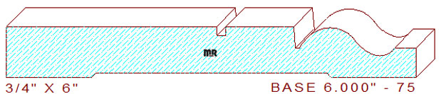 Baseboard 6" - 75 Baseboard 6" - 75