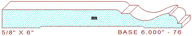 Baseboard 6" - 76 Baseboard 6" - 76