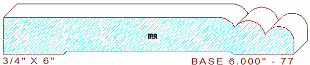 Baseboard 6" - 77 Baseboard 6" - 77
