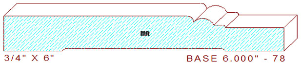 Baseboard 6" - 78 Baseboard 6" - 78