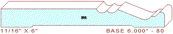 Baseboard 6" - 80 Baseboard 6" - 80