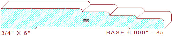 Baseboard 6" - 85 Baseboard 6" - 85