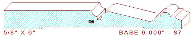 Baseboard 6" - 87 Baseboard 6" - 87