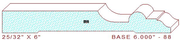 Baseboard 6" - 88 Baseboard 6" - 88
