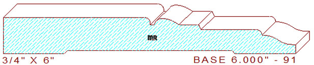 Baseboard 6" - 91 Baseboard 6" - 91