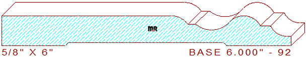 Baseboard 6" - 92 Baseboard 6" - 92