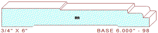 Baseboard 6" - 98 Baseboard 6" - 98