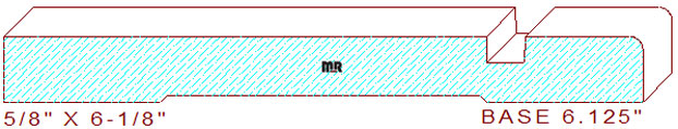 Baseboard 6-1/8"