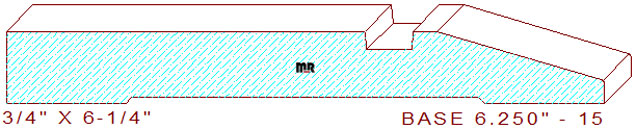 Baseboard 6-1/4" - 15 Baseboard 6-1/4" - 15