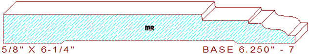 Baseboard 6-1/4" - 7