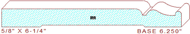 Baseboard 6-1/4"