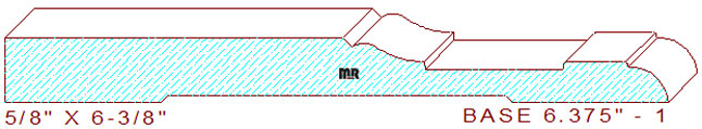 Baseboard 6-3/8" - 1 Baseboard 6-3/8" - 1
