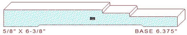 Baseboard 6-3/8" Baseboard 6-3/8"
