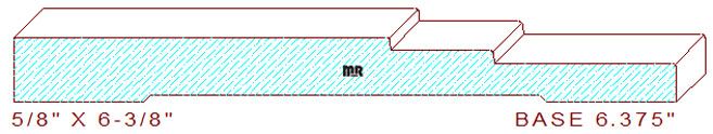 Baseboard 6-3/8"