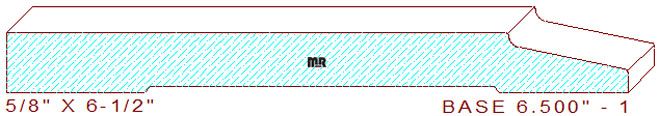 Baseboard 6-1/2" - 1