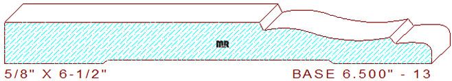 Baseboard 6-1/2" - 13 Baseboard 6-1/2" - 13
