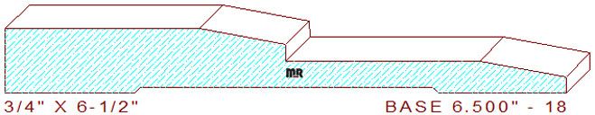 Baseboard 6-1/2" - 18 Baseboard 6-1/2" - 18