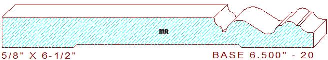 Baseboard 6-1/2" - 20