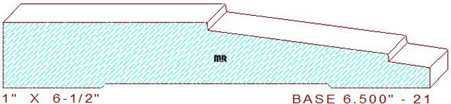Baseboard 6-1/2" - 21 Baseboard 6-1/2" - 21