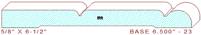 Baseboard 6-1/2" - 23