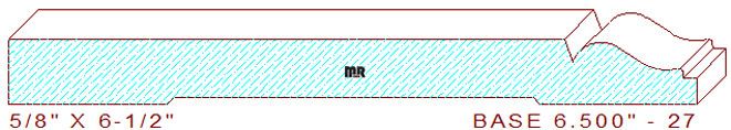 Baseboard 6-1/2" - 27 Baseboard 6-1/2" - 27
