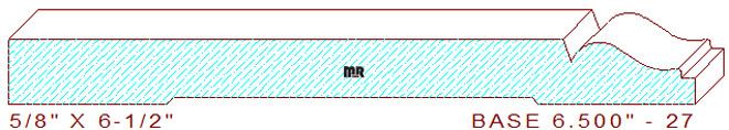 Baseboard 6-1/2" - 27