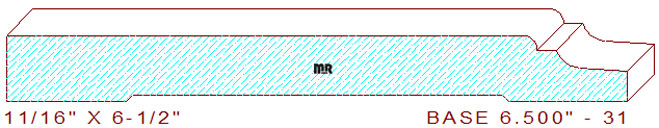Baseboard 6-1/2" - 31 Baseboard 6-1/2" - 31