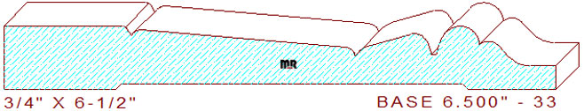 Baseboard 6-1/2" - 33 Baseboard 6-1/2" - 33