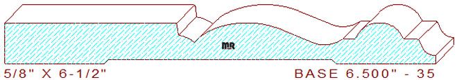 Baseboard 6-1/2" - 35 Baseboard 6-1/2" - 35