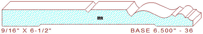 Baseboard 6-1/2" - 36 Baseboard 6-1/2" - 36