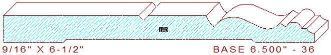 Baseboard 6-1/2" - 36